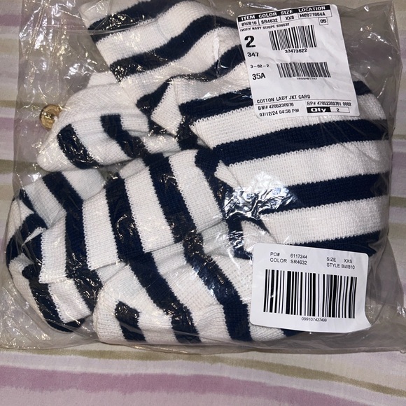 Brand New Beautiful JCrew stripped cardigan ! - Picture 6 of 7